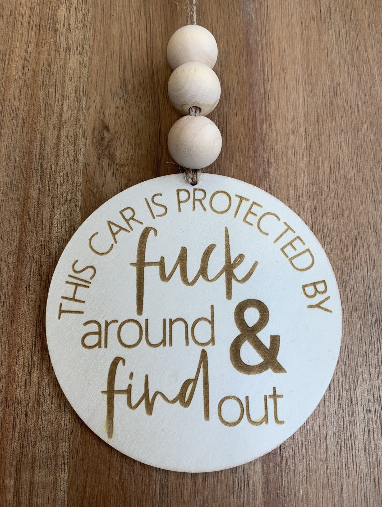 Car charm - This car is protected