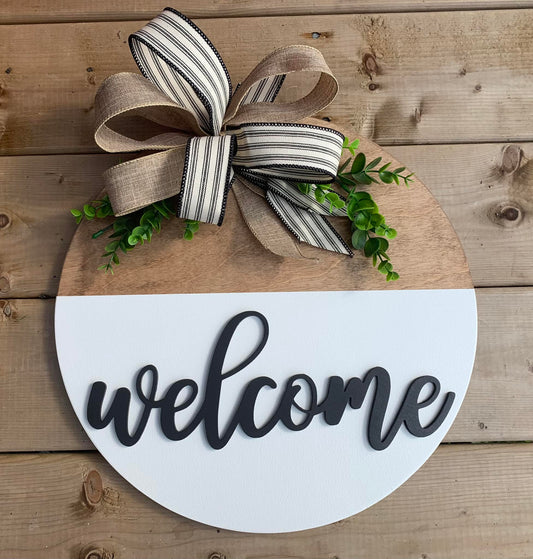 16 inch welcome door hanger