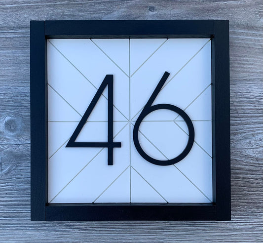 Modern Numbers - Address sign