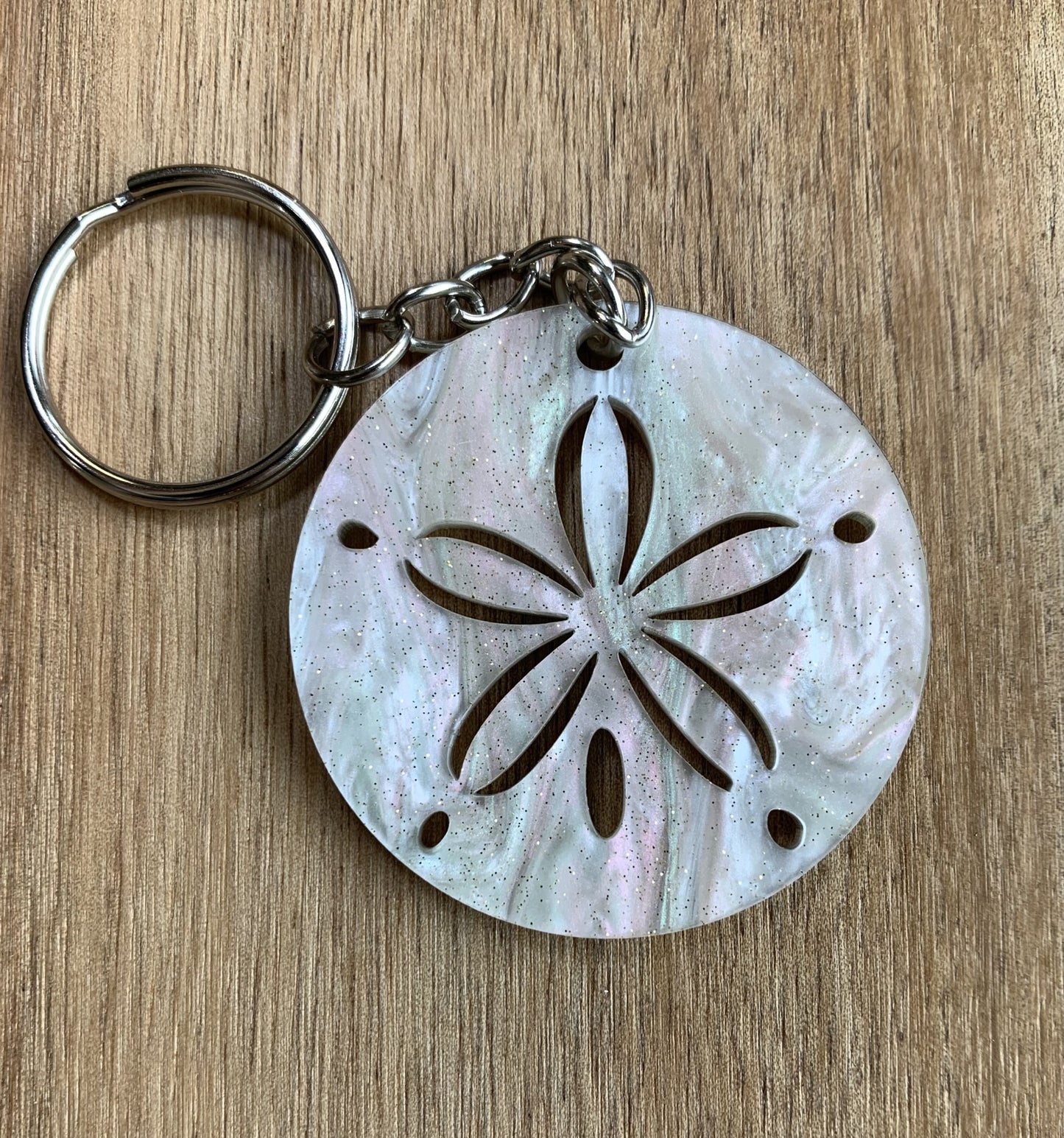 Keychain - sand dollar